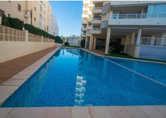 Apartamento Aquarium Park, 1ª linea de playa, piscina privada, aire acondicionado y wifi de alta velocidad Calpe