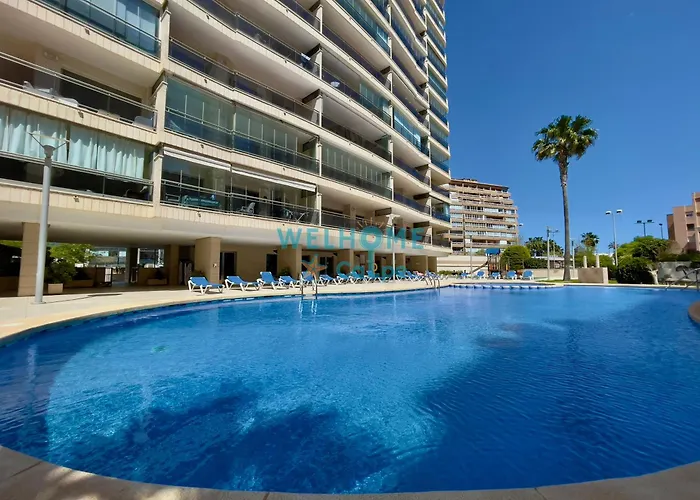 ORQUÍDEA cómodo apartamento: vista al mar, piscina, parking Calpe
